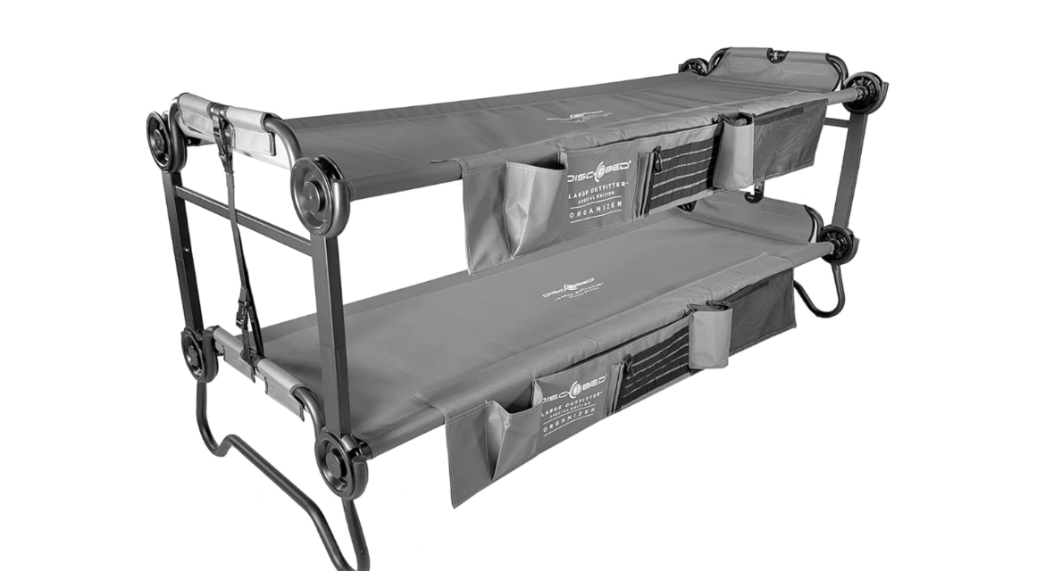 Disc-O-Bed Cam-O-Bunk with 2 Organizers