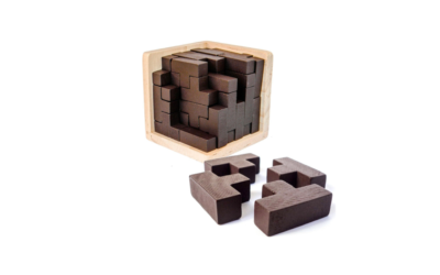 Original 3D Wooden Brain Teaser Puzzle: Engaging 3D Puzzle Box