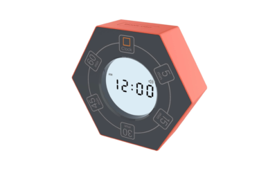 Hexagon Rotating Productivity Timer with Clock