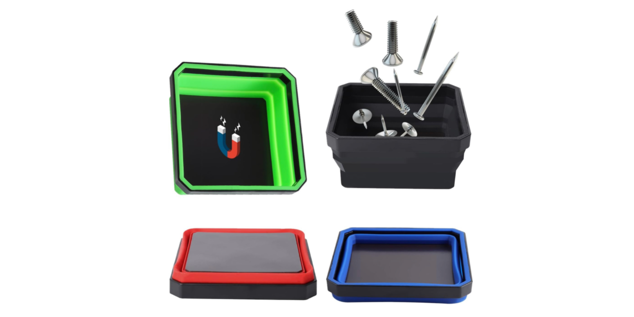 Reniteco Collapsible Magnetic Parts Tray Set